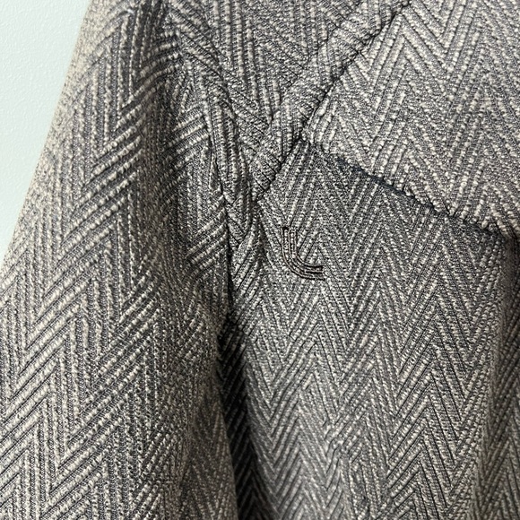 Lole Tweed Brown Herringbone Jacket Size Medium 8-10 - Picture 3 of 14
